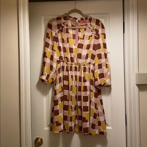 Kate spade new york square pattern dress